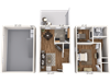 2 Bedroom 1 Bathroom